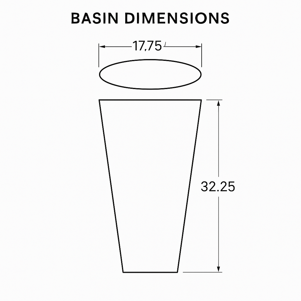 Basin - One Piece Glow - Premium Quality - 5 Years Warrenty