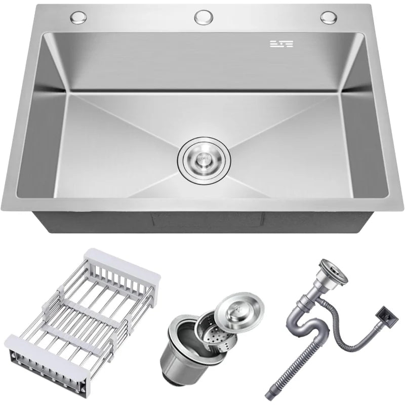 KItchen Sink- SS -304 grade- 18x24  - Premium Quality