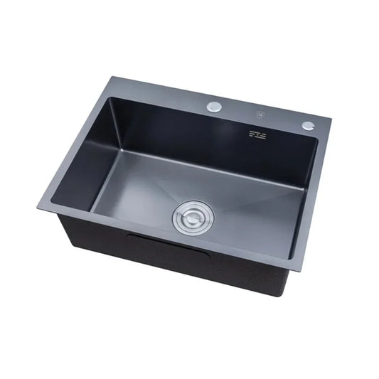 Black Kitchen Sink - SS - 304 Grade - 18x24- Premium Quality