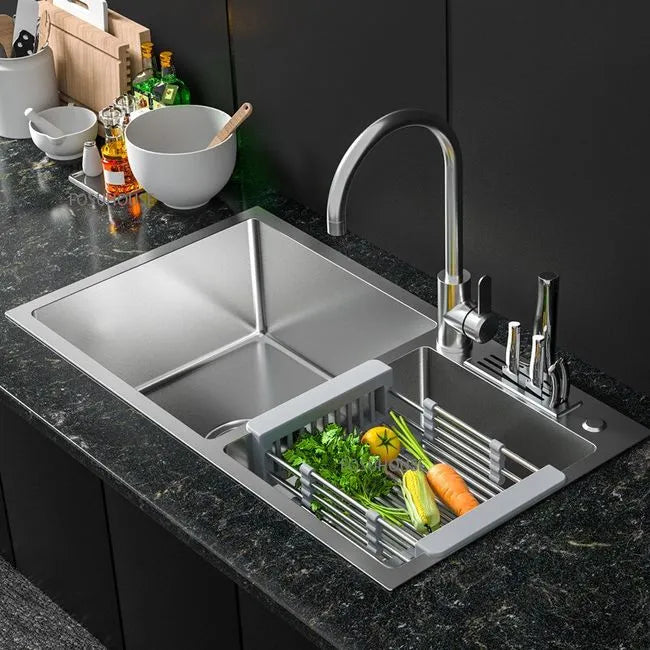 Kitchen Sink Double - SS  - 304 Grade- 18x32 - Premium Quality