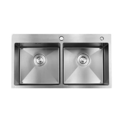 Kitchen Sink Double - SS  - 304 Grade- 18x32 - Premium Quality