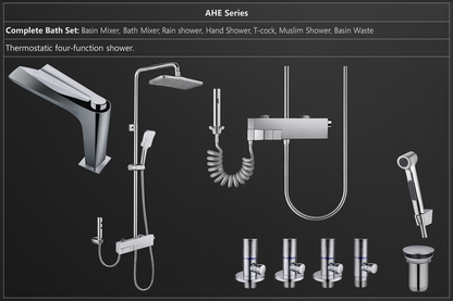 Bathroom Shower Set - Moro Luxury Series - AHE 4 Function  - Piano Shower Set - Premium